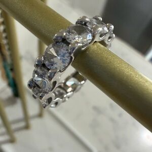 Suzi Levian .925 Sterling Silver and CZ Elegant Women's Ring